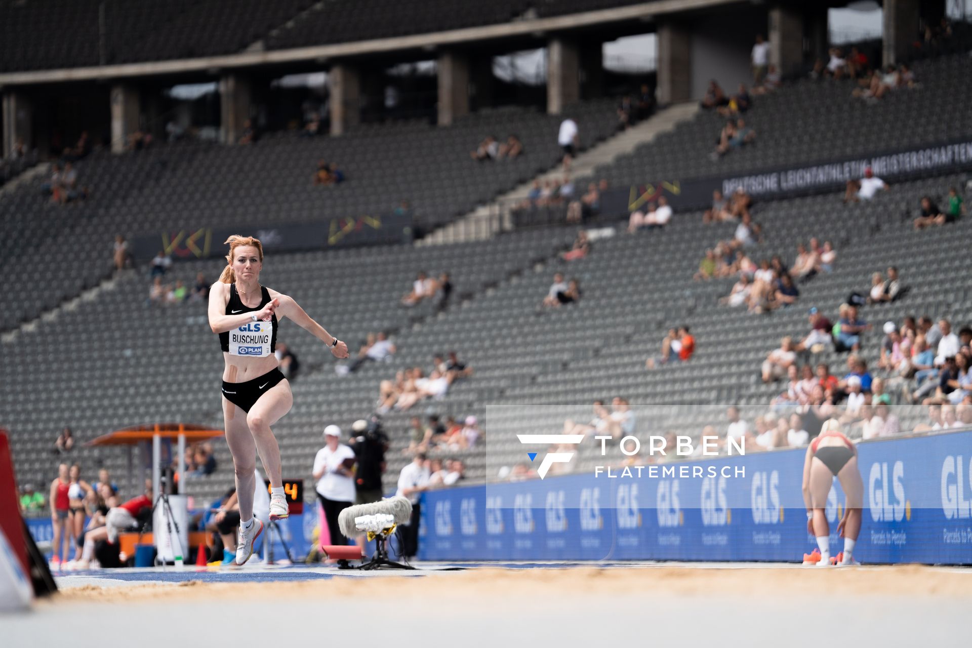 Nathalie Buschung (Eintracht Frankfurt e.V.) waehrend der deutschen Leichtathletik-Meisterschaften im Olympiastadion am 25.06.2022 in Berlin